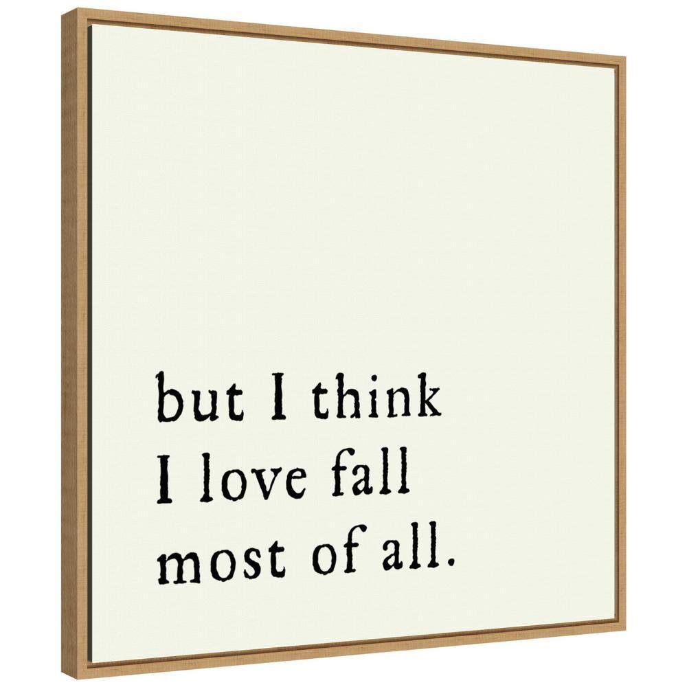 Amanti Art But I think I love fall most of all by Amanti Art Portfolio Canvas Wall Art Print Framed 22 x 22-in.