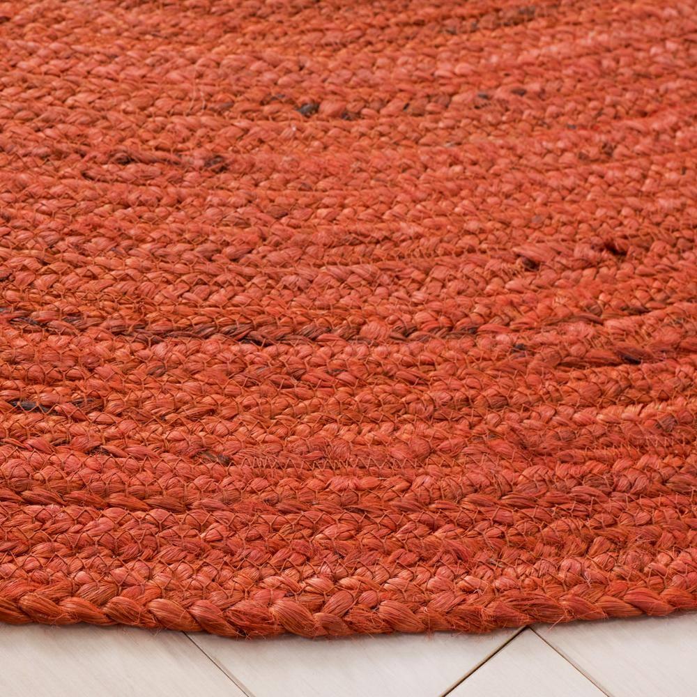 August Grove® Parkington Vintage Leather Hand Woven Jute Solid Color Rug
