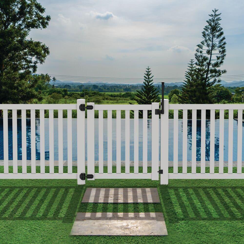 Barrette Outdoor Living White Vinyl Gate