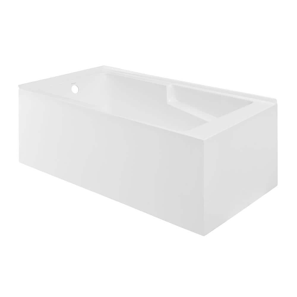 Claire 60" x 32" Alcove Tub with Corner Apron