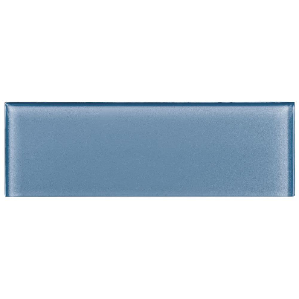 Enchant-Elle 4-in. x 12-in. Subway Polished Glass Wall & Floor Tile