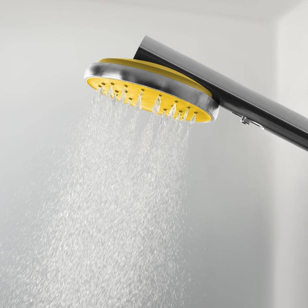 Citron Stainless Steel Bluetooth Handheld Showerhead with LED Alerts