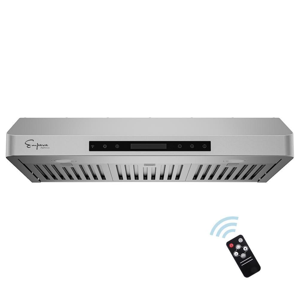 Empava 36" Metal 500 CFM Ducted (Vented) Wall Range Hood with Baffle Filter