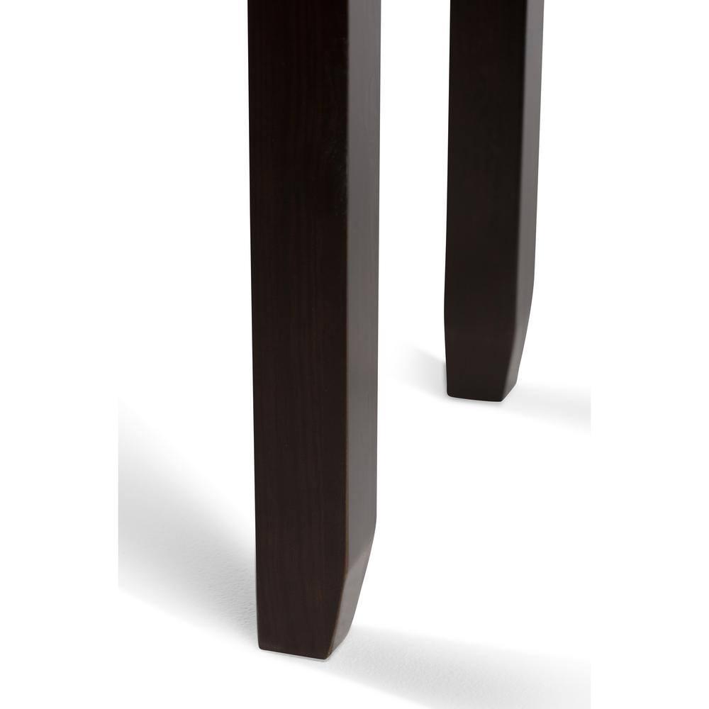 Simpli Home Cosmopolitan Solid Wood Console Table with 2 Drawers Mahogany Brown
