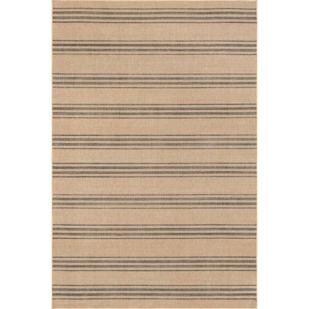 Bungalow Rose Hassell Lavina Striped Easy 100% recycled polyester Machine Washable Area Rug