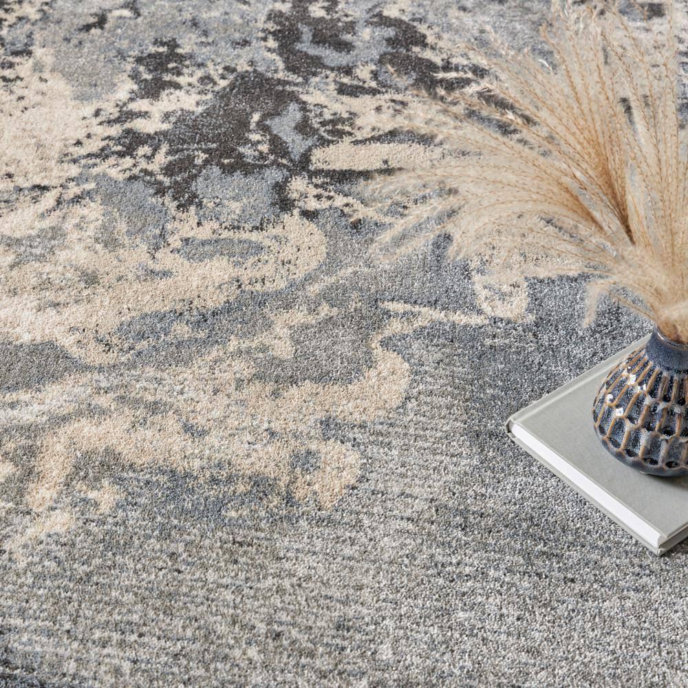 Nourison Maxell Modern Abstract Indoor Area Rug Grey 7' x 10'