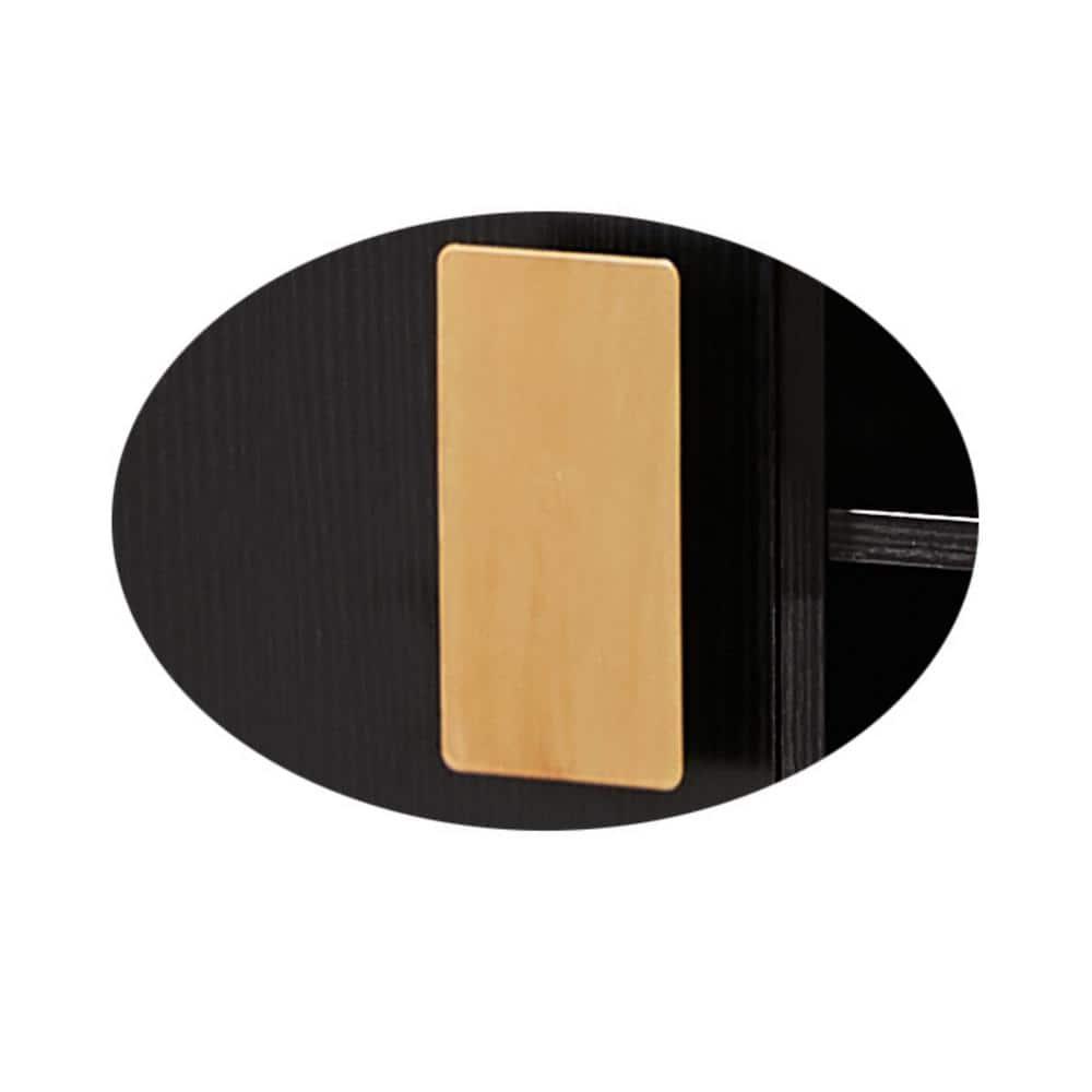 Kings Brand Furniture Wine Liquor Bar Buffet Sideboard, Cabinet with Wine Rack Storage for Kitchen, Dining Room, Black