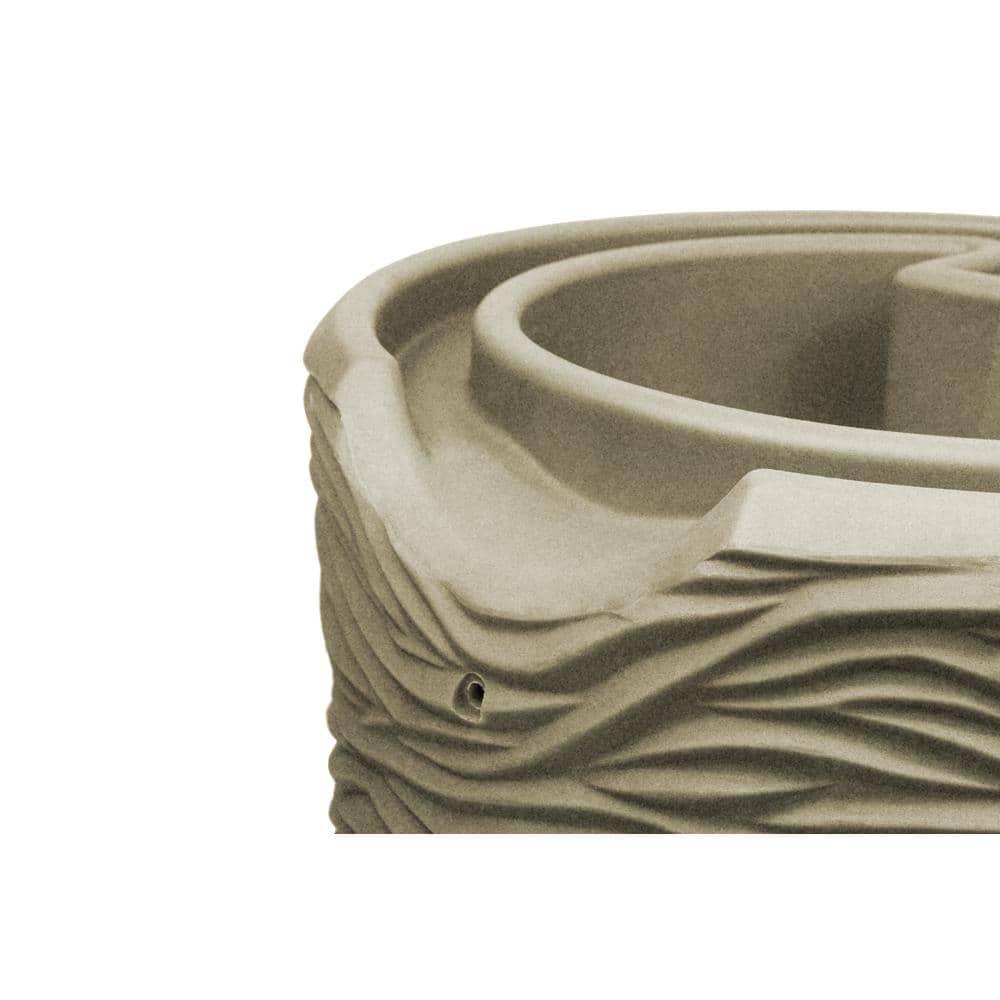 Loon Peak® Loon Peak® 65 Gallons Plastic Drainable Planter Rain Barrel