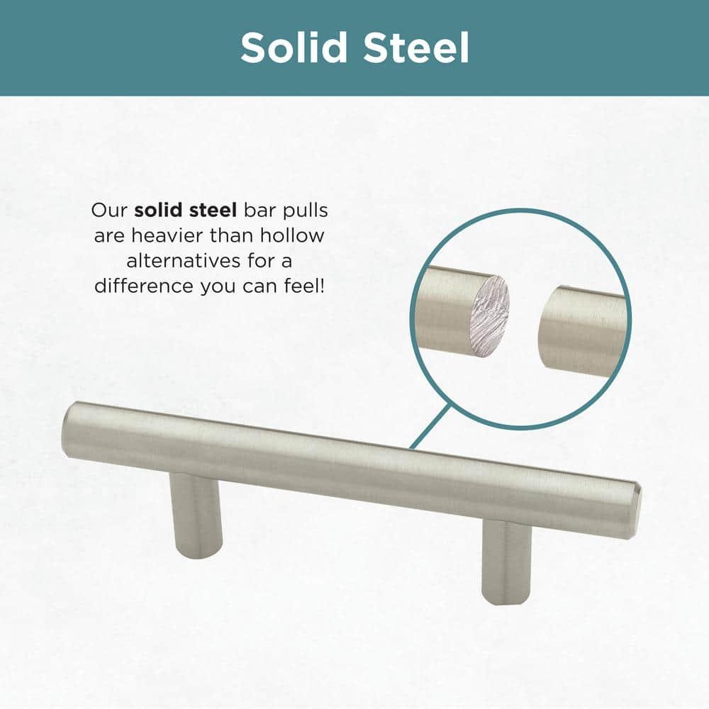 Liberty Hardware P02101-SS-C 6.31 in. Stainless Steel Flat Bar Pull