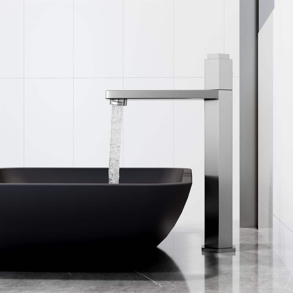 Nova 10" H Single Handle Vessel Sink Bathroom Faucet