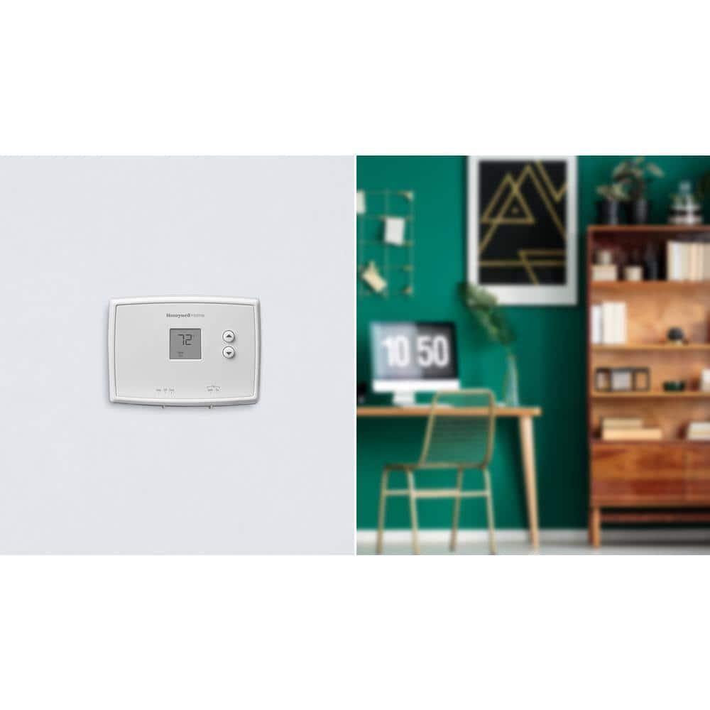 Honeywell Thermostat, Non-Programmable Thermostat, White, RTH111B1024/E1