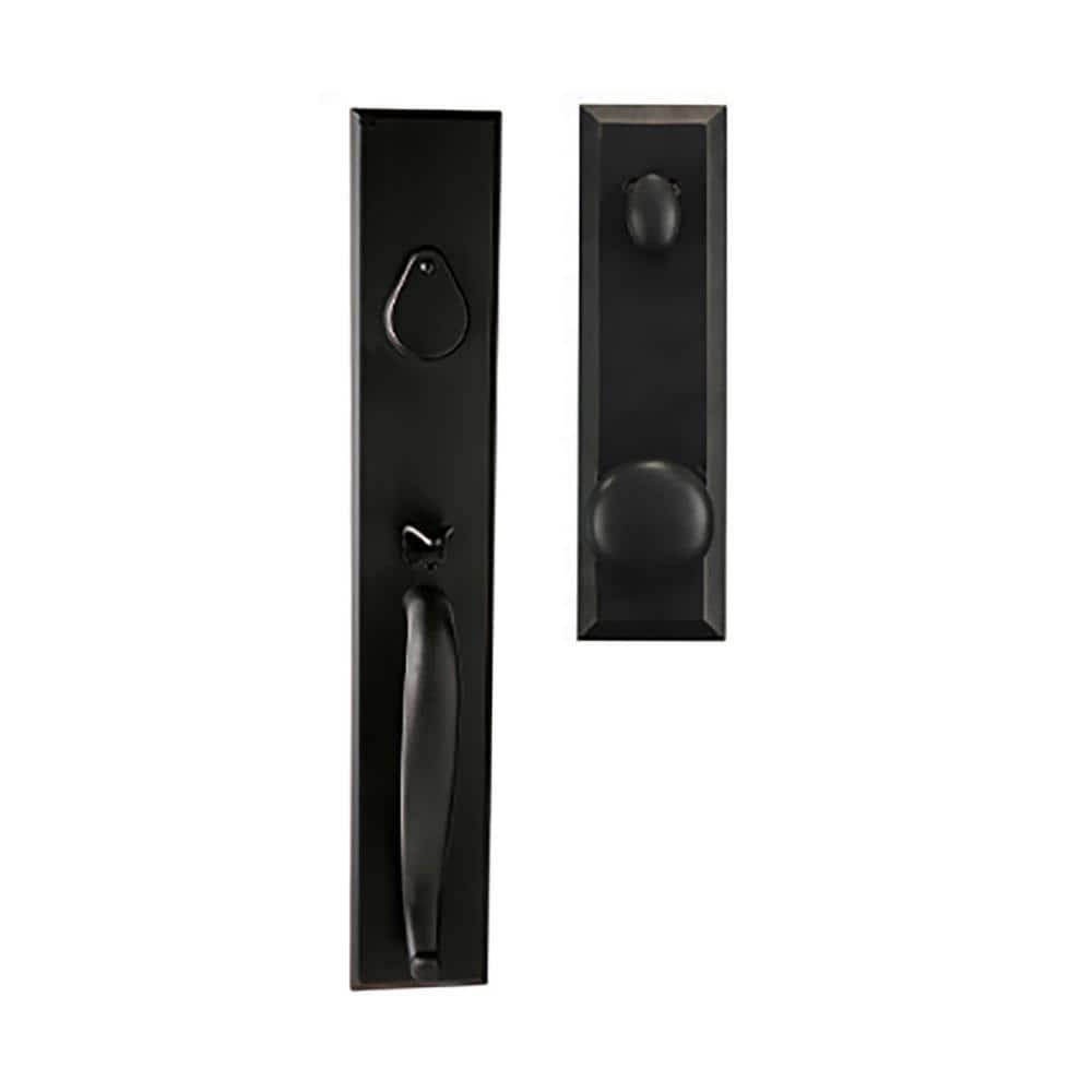 Bravura Hardware Handleset with Deadbolt and Door Rosette