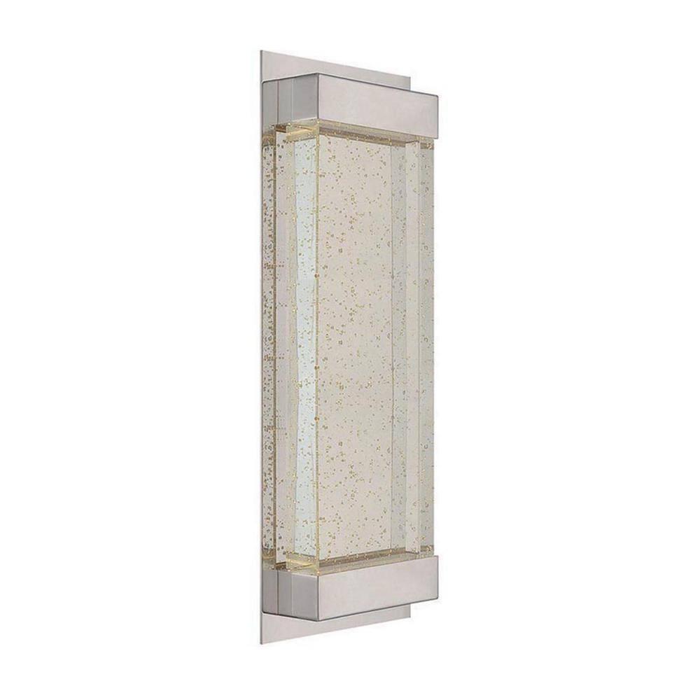 Mythical 18" Polished Nickel LED Wall Sconce with Dimmable Crystal