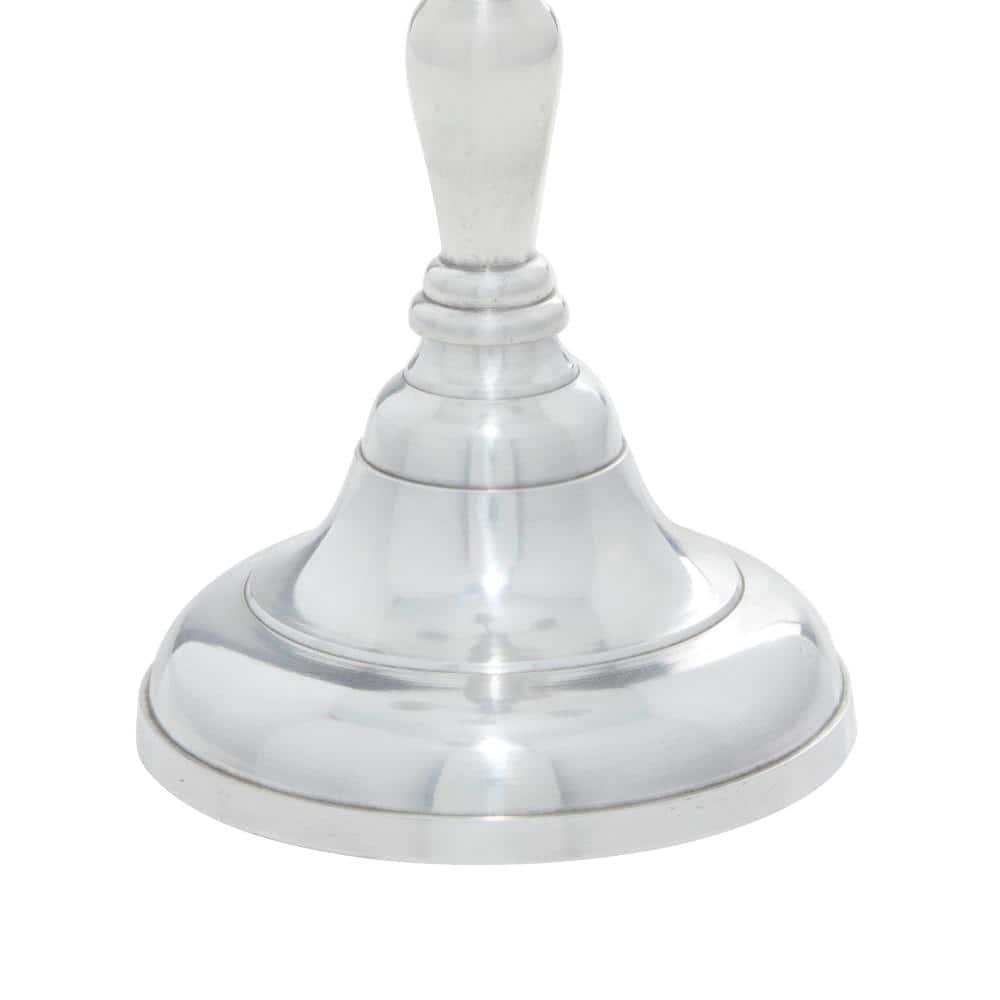 DecMode 5 Holder Silver Aluminum Metal Candelabra