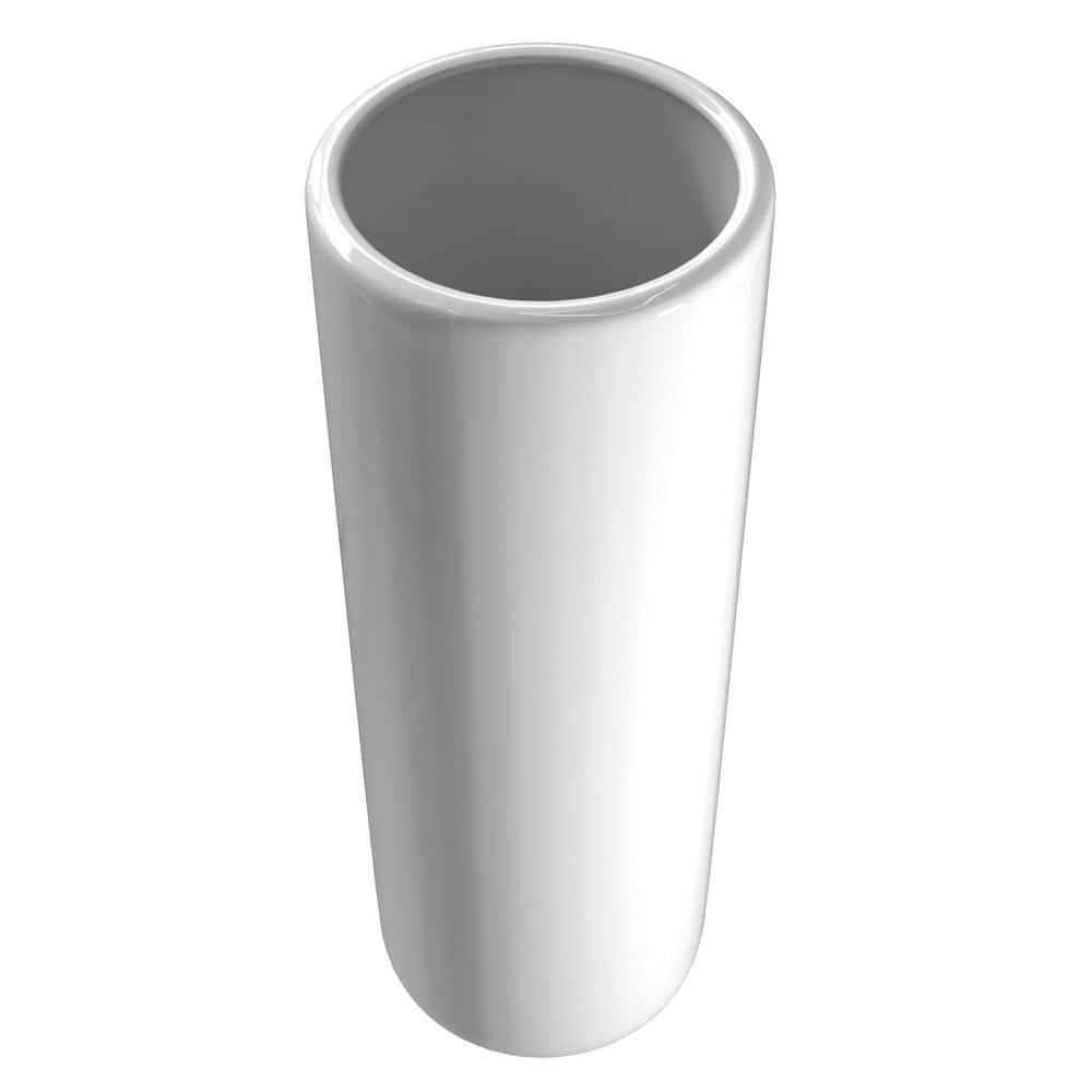 24" White Porcelain Umbrella Stand