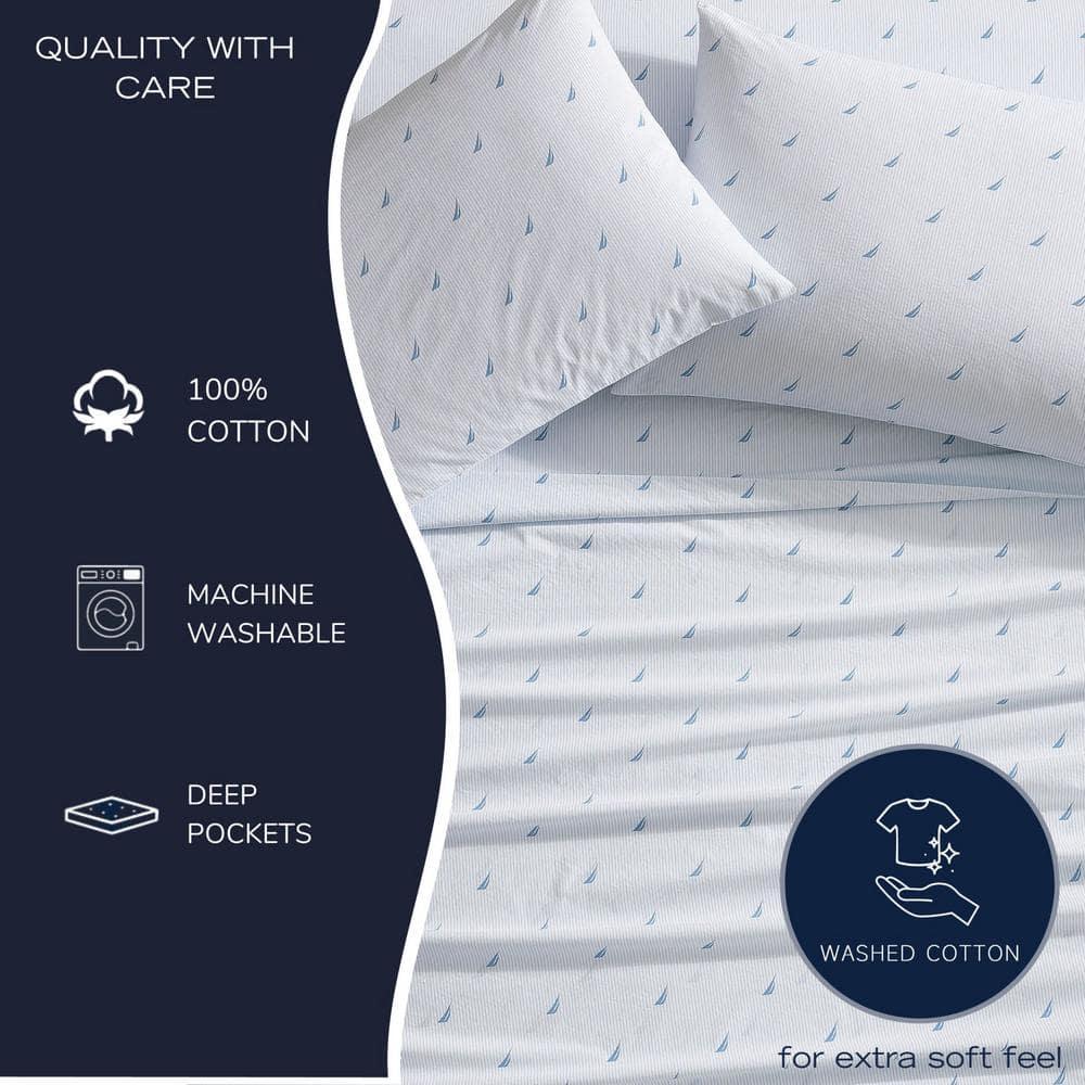 Nautica Nautica Printed Cotton Percale Sheet Sets