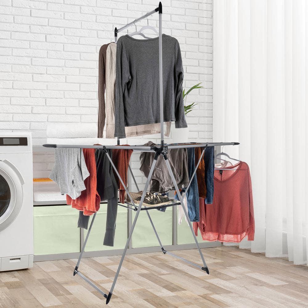 Home-Complete Clothes Drying Rack with 24 Rails