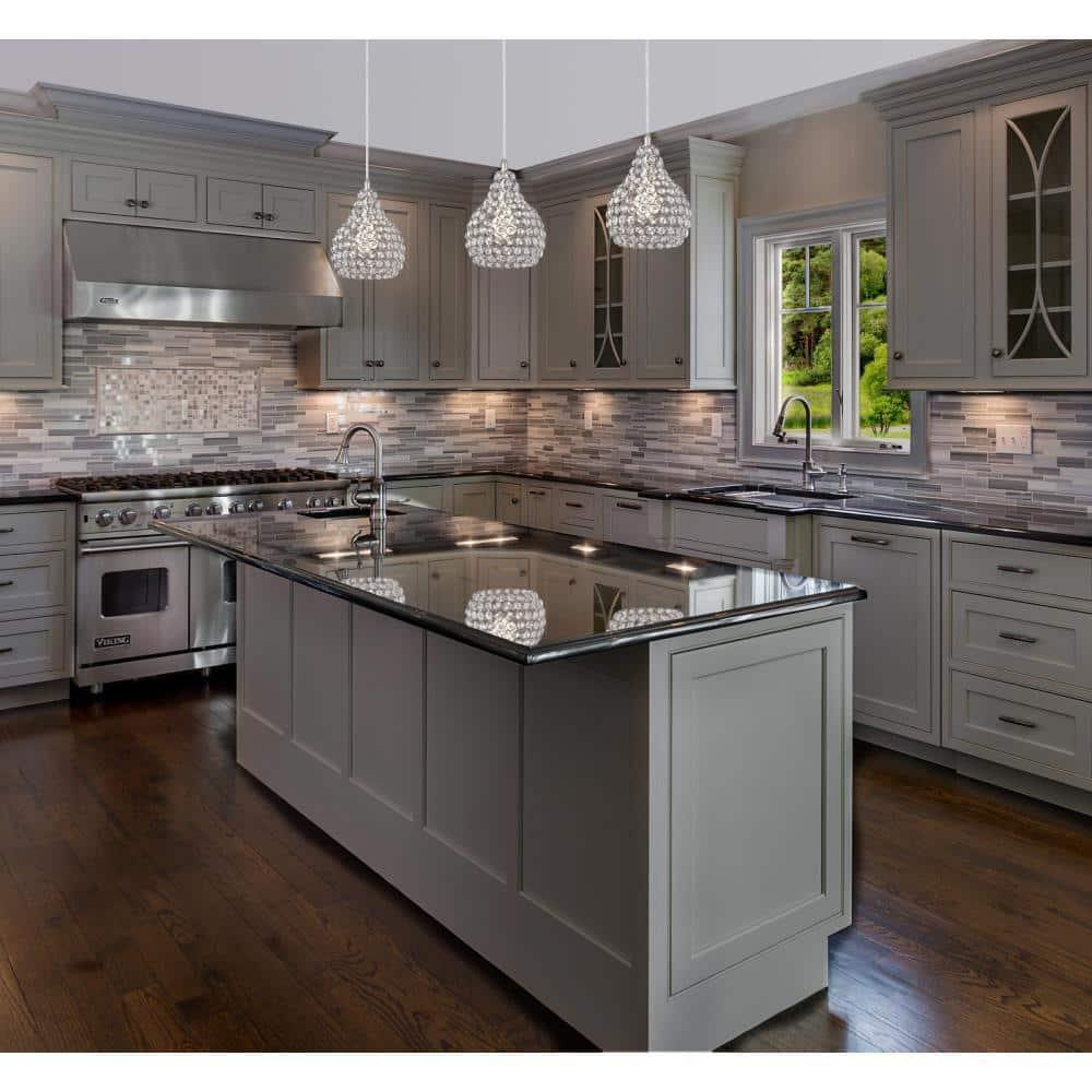 Westinghouse Kelcie Mini Pendant Brushed Nickel Finish Crystal Jewel Shade