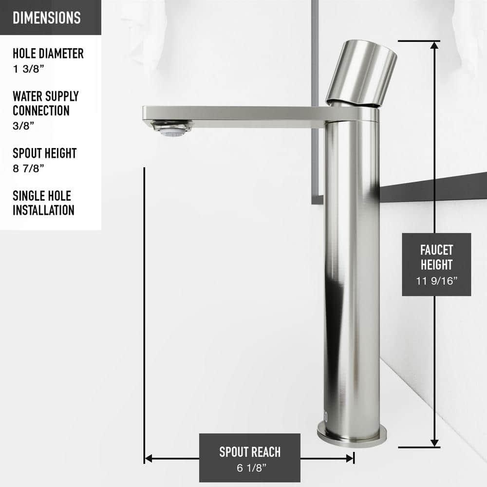 Gotham 12" H Single Handle Vessel Sink Bathroom Faucet