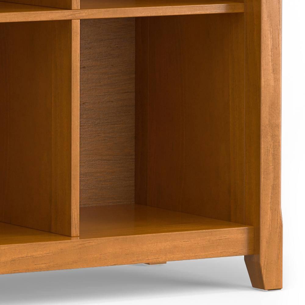 Simpli Home Acadian 57"W Solid Wood Storage Console Table