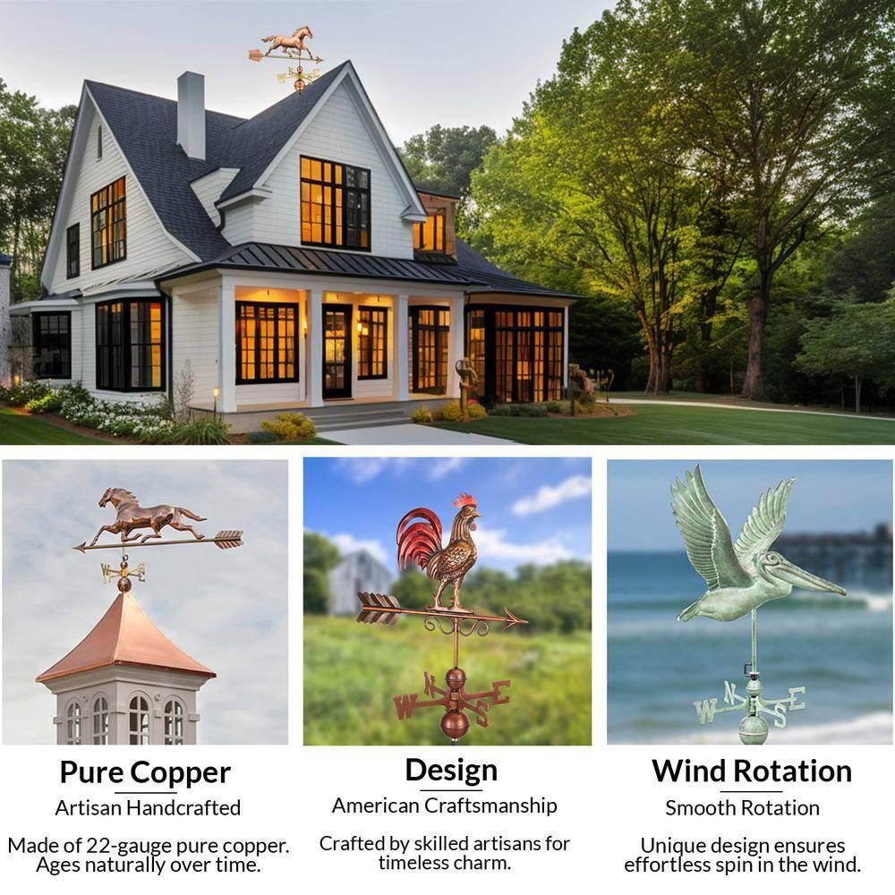 Good Directions 27'' H Metal Animals Weathervane