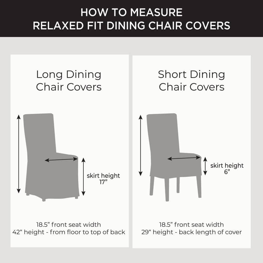 Red Plaid Cotton Canvas Long Dining Chair Slipcovers, Set of 2