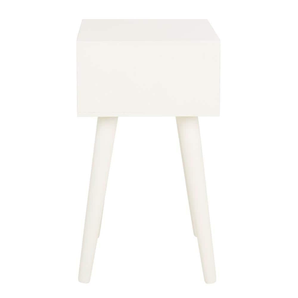Lyle 1 Drawer Side Table - Vintage White - Safavieh.
