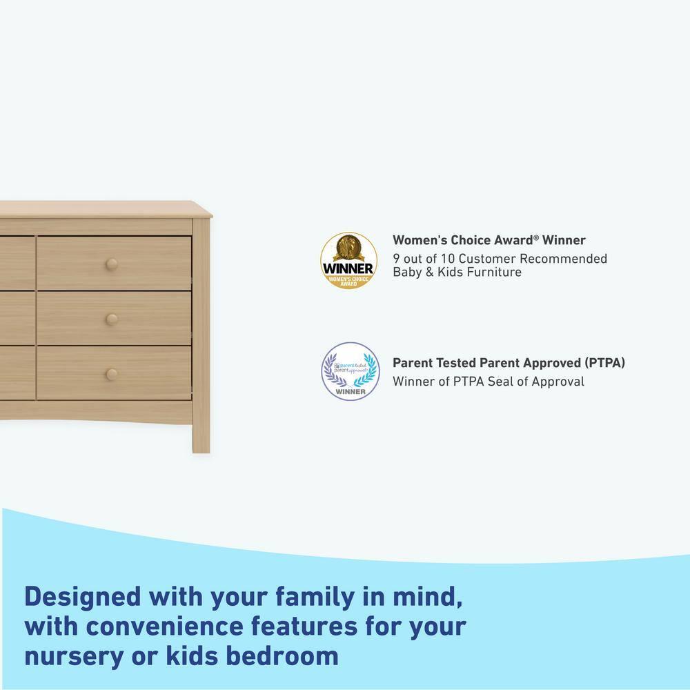 Noah 6 Drawer Double Dresser