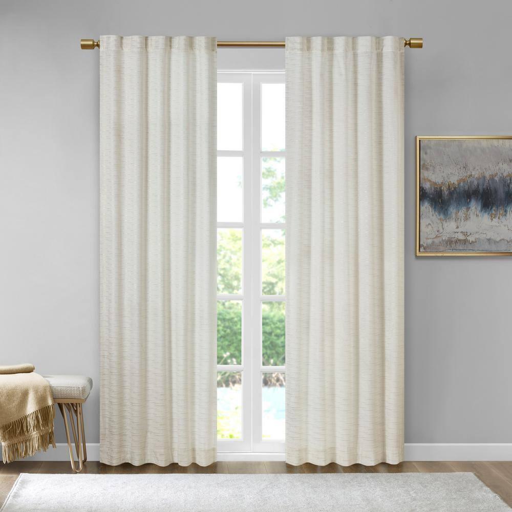 510 Design Colt Room Darkening Poly Velvet Rod Pocket/Back Tab Curtain Panel Pair (Set of 2)