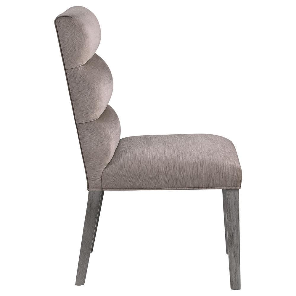 Coaster Home Furnishings Carla Upholstered Dining Side Chair Ash (Set of 2)