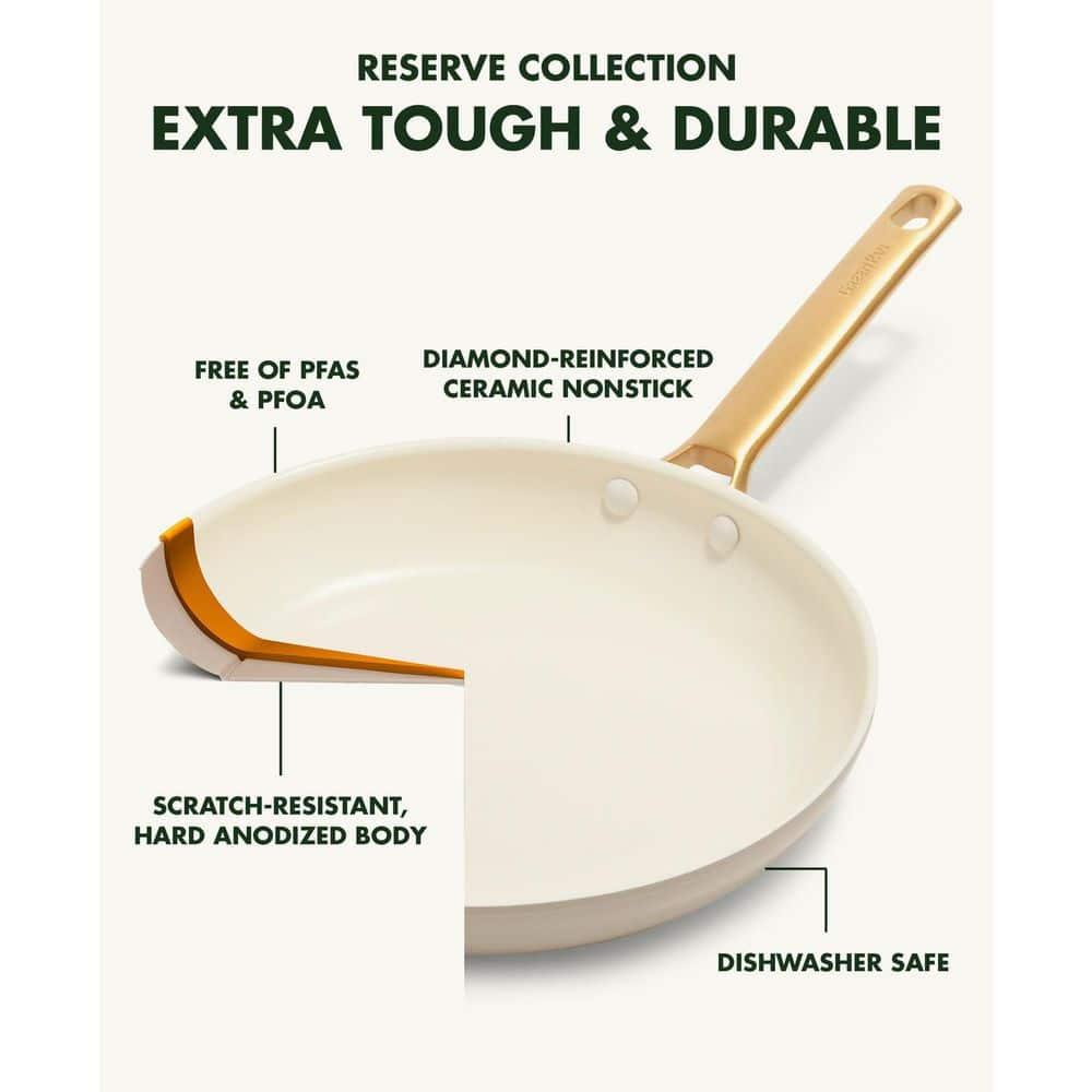 GreenPan ™ Reserve Taupe 2-Piece 10" and 12" Ceramic Non-Stick Fry Pan Set