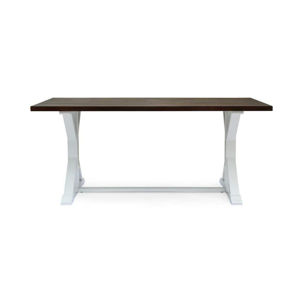 Cassia Rectangle Acacia Wood Dining Table Dark Brown - Christopher Knight Home: Weather-Resistant, Seats 6