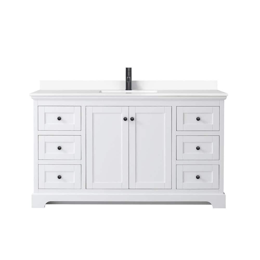 Wyndham Collection Avery 60'' Single Bathroom Vanity with Top