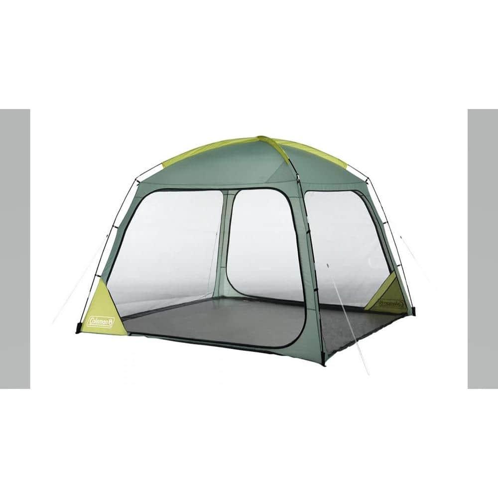 Coleman 86"x10' Skyshade 6 Person Screen Dome Canopy Beach Shelter Tent - Moss