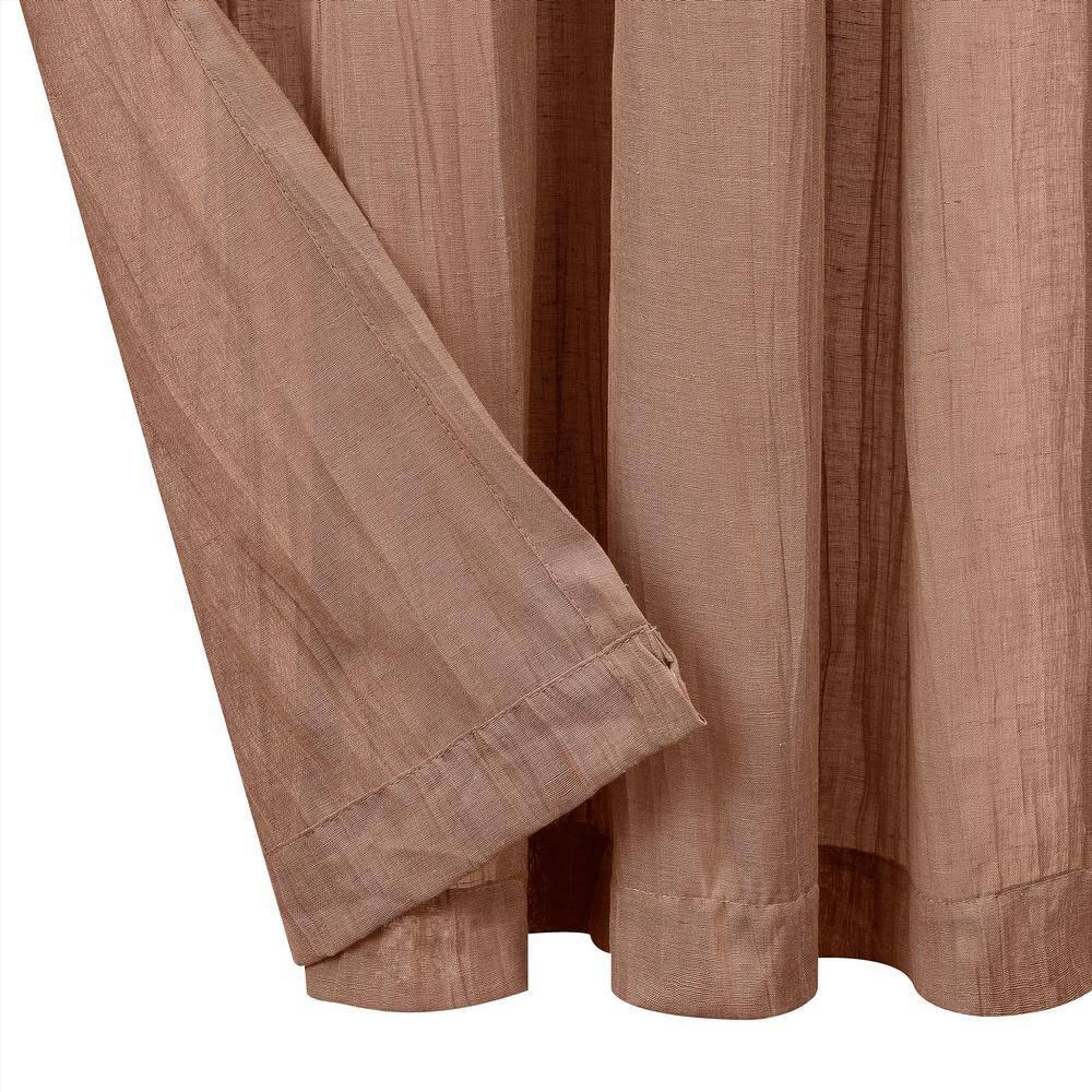 Solid Semi-Sheer Curtain Panels (Set of 2)