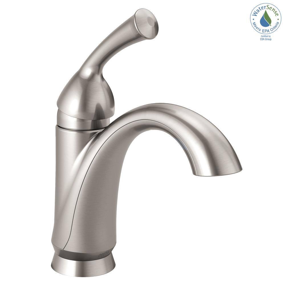Haywood Single Hole Bathroom Faucet with Drain Assembly, Single Handle Bathroom Sink Faucet