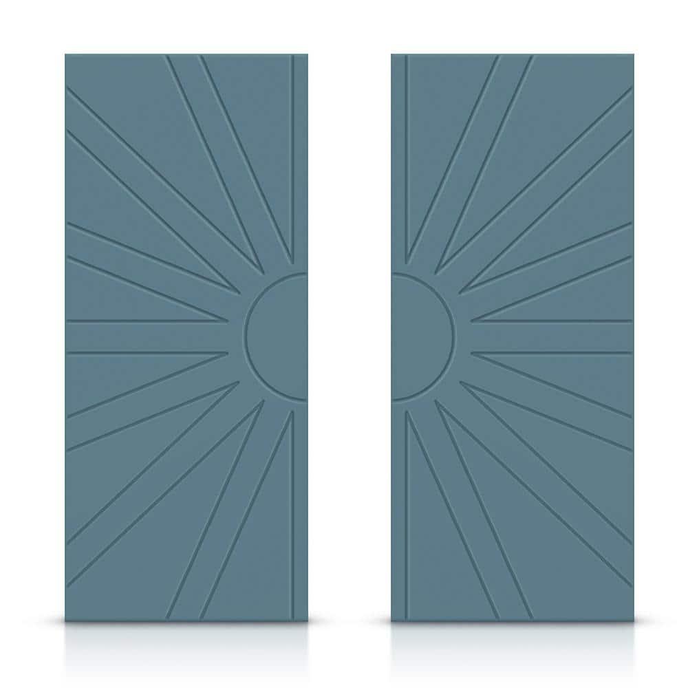 Calhome Hollow Paneled Painted Sliding Closet Doors