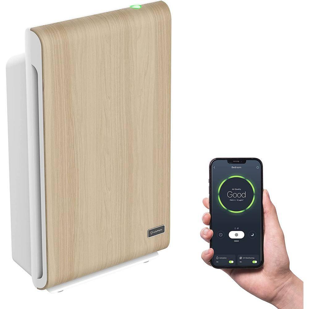 THE ASPEN Smart Air Purifier for Large Rooms  (Maximum 1500  Sq.Ft), H13 True HEPA Filter with PM2.5 Sensor/Alexa & Google/App Control/ Scheduling/ Removes 99.97% Particles