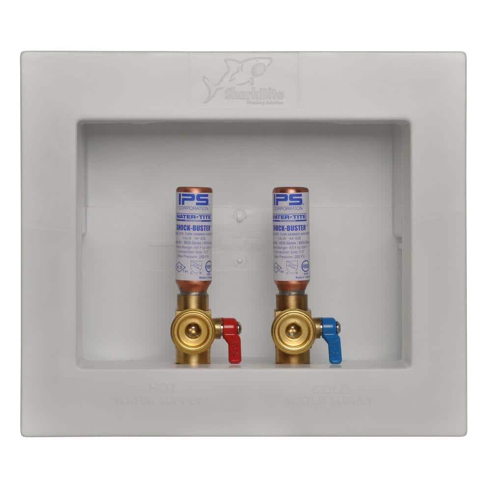Sharkbite 1/2 in. Dia. x 3/4 in. Dia. Washing Machine Outlet Box