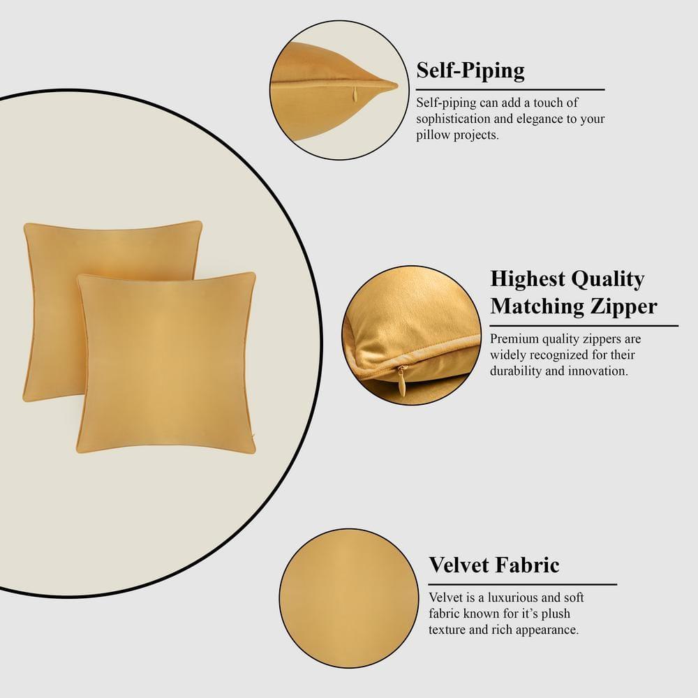A1 Home Collections LLC Velvet Pillow Cover (Set of 2)