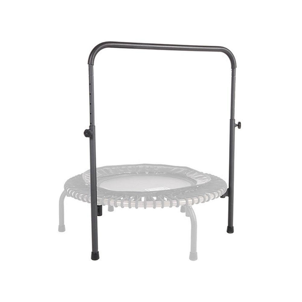 JumpSport 370 PRO Indoor Lightweight Heavy Duty 39-Inch Heavy Duty Fitness Trampoline with Handle Bar Accessory and Adjustable Tension Bungees, Black