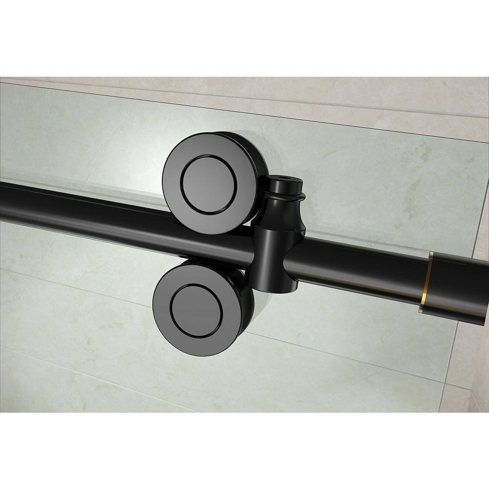 Aston Langham XL 48 - 52" W x 80" H Sliding Frameless Shower Door SDR978EZ.UC-ORB-5280-L