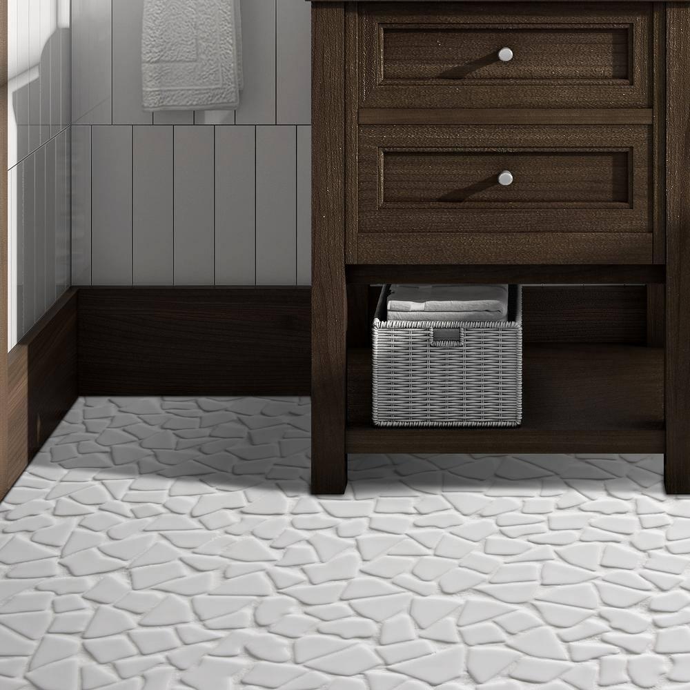 Sunwings 12" x 12" Pebble Recycled Glass Mosaic Floor & Wall Tile