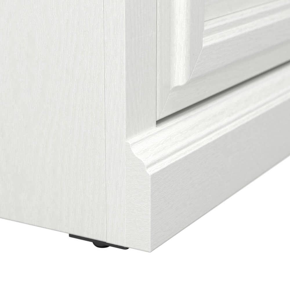 Woodland 40W Shoe Storage Bench with Doors in White Ash - Engineered Wood
