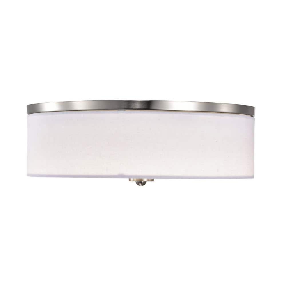 C Cattleya Dimmable 23W Selectable LED Flush Mount Ceiling Light - 15 in.