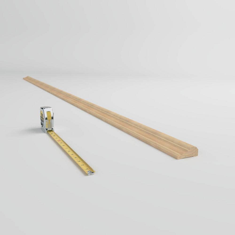 Ekena Millwork WM392 1"D x 2 3/8"W x 96"L Solid Wood Stain Chair Rail Molding