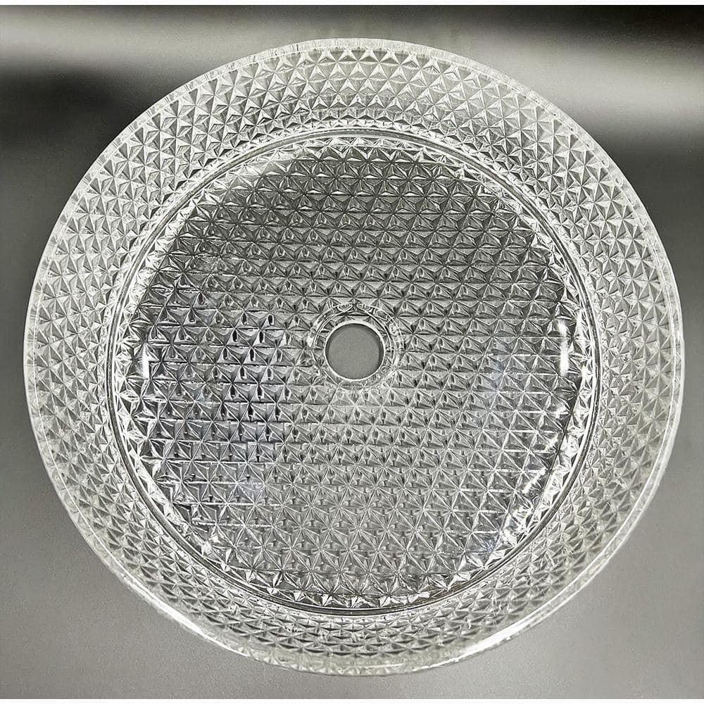 Scotch 14" Glass Circular Bathroom Vessel Sink - Timeless Collection