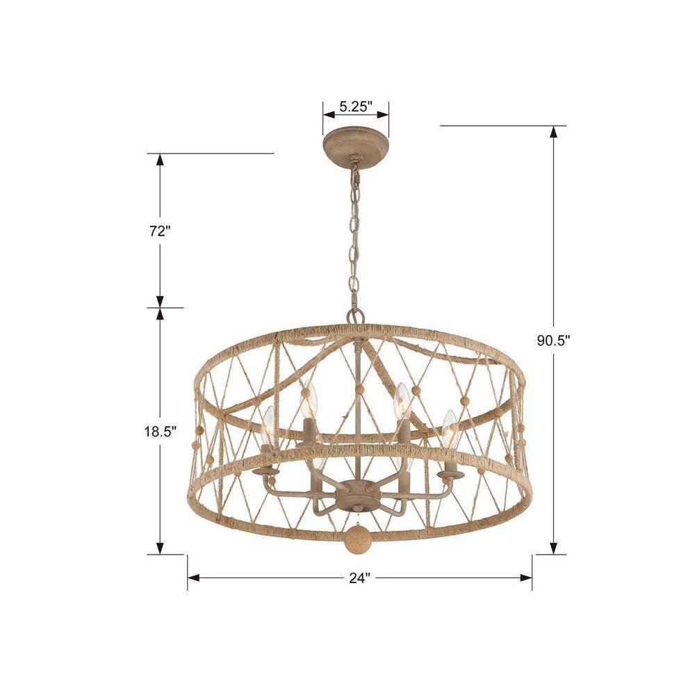 Crystorama Lighting - Six Light Chandelier - Chandelier - Brixton - 6 Light