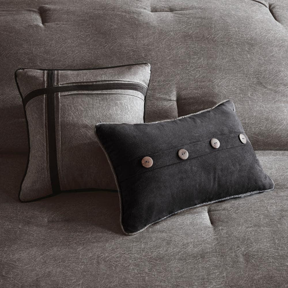 Madison Park Boone 7 Piece Faux Suede Comforter Set