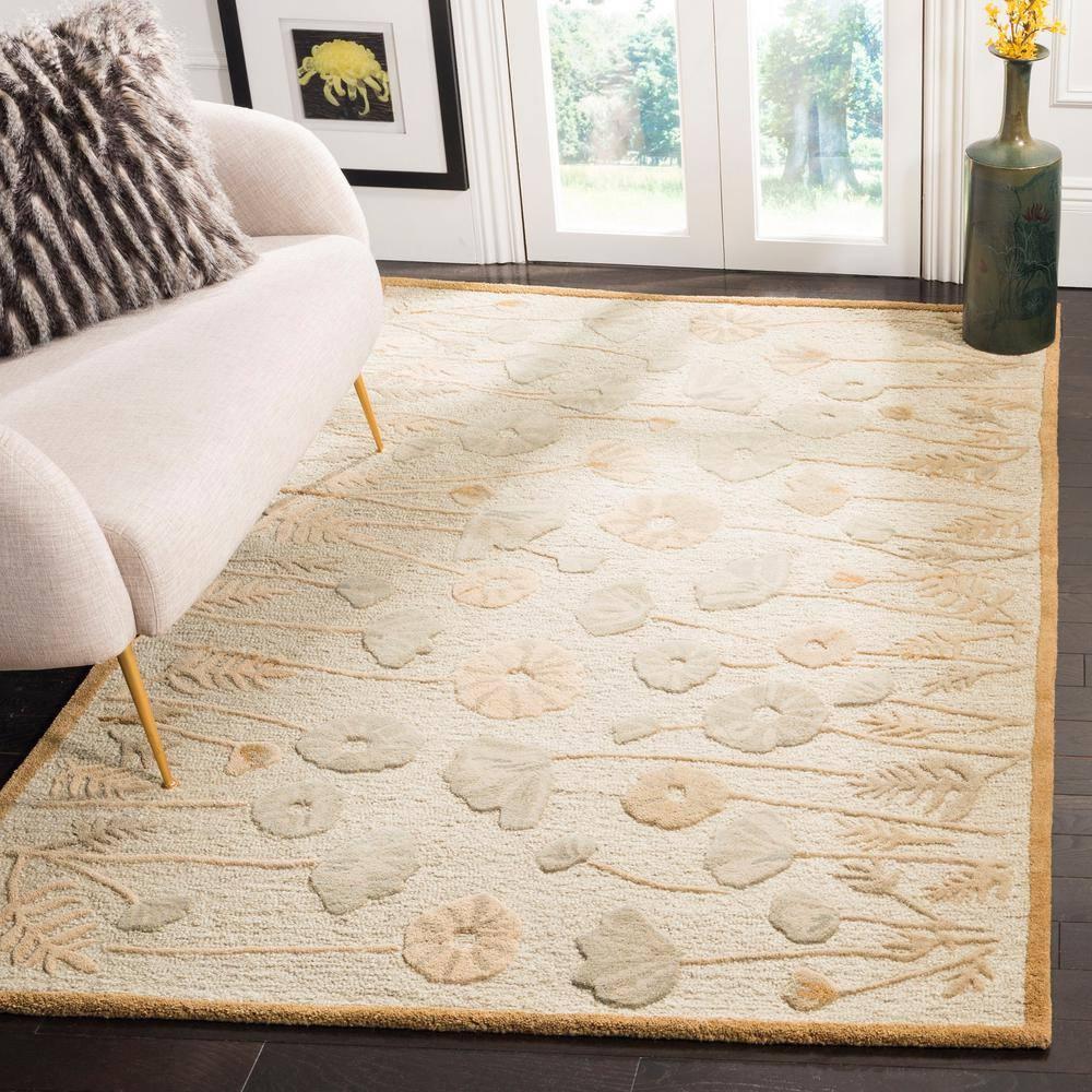 Martha Stewart Poppy Glossary - MSR3627 - Indoor Hand Tufted Runners - Nutshell/Brown - 2'6"x4'3"